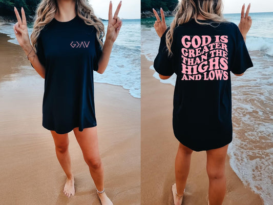 God is Greater (Pink Lettering)