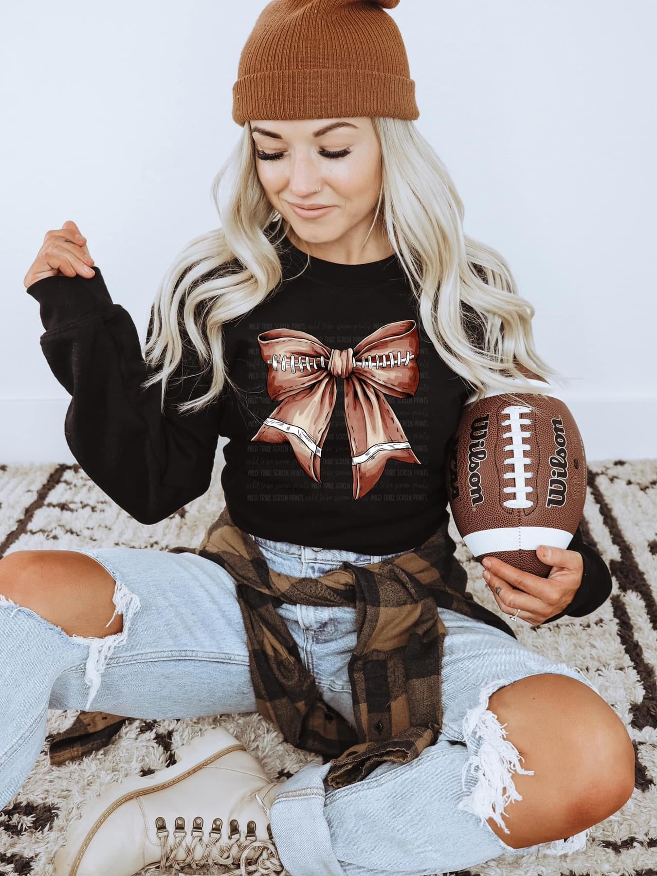 Football Coquette Bow