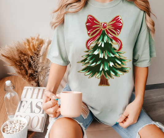 Christmas Tree and Red Bow